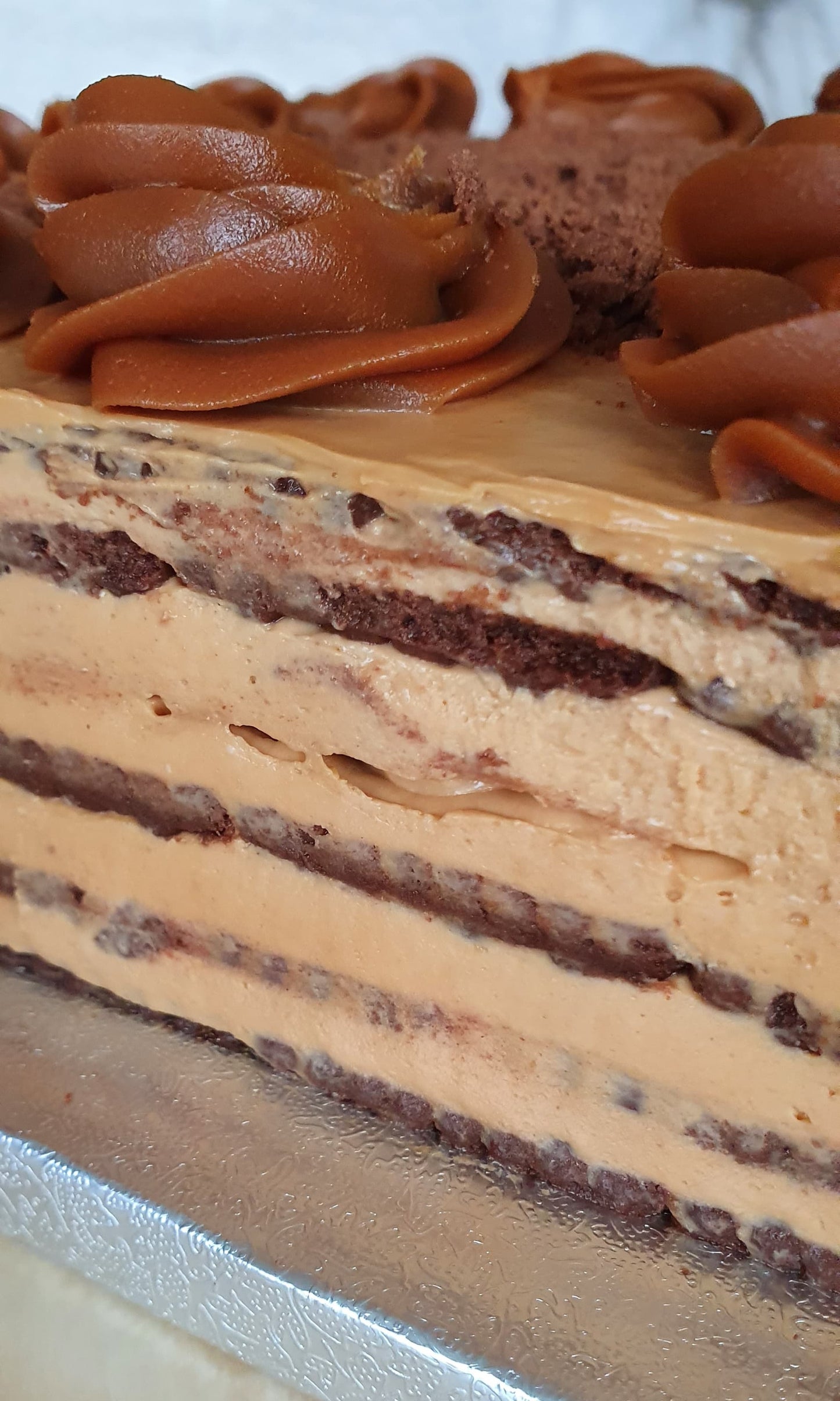 Chocotorta (Chocolate cookies cake) Large size.